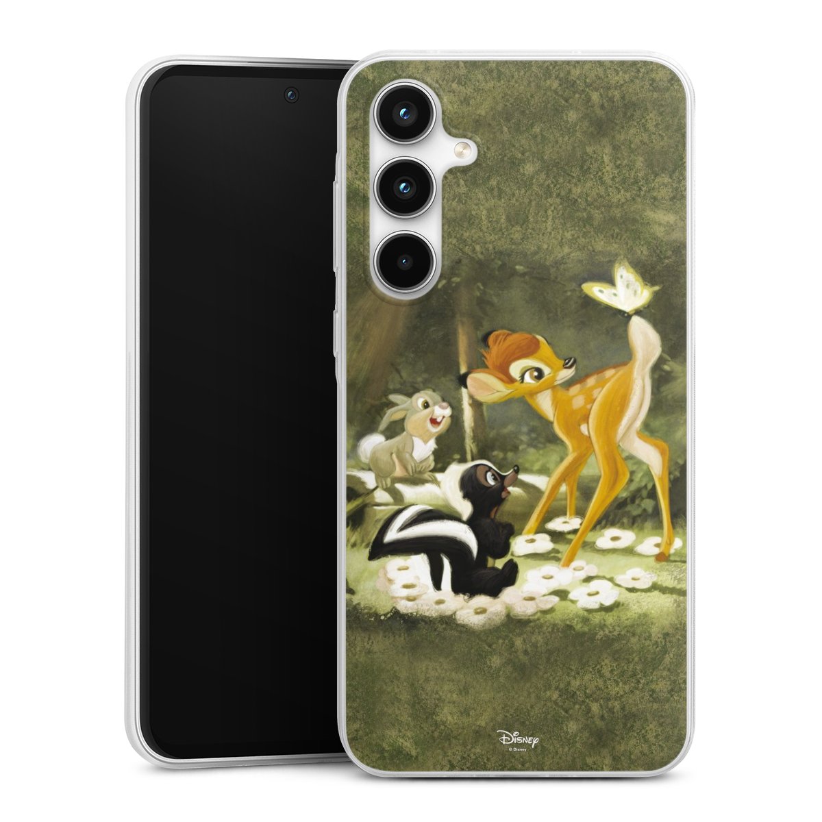 Galaxy A35 5G Handy Slim Case extra dünn Silikon Handyhülle transparent Hülle Disney Official Licensed Product Bambi Silikon Slim Case