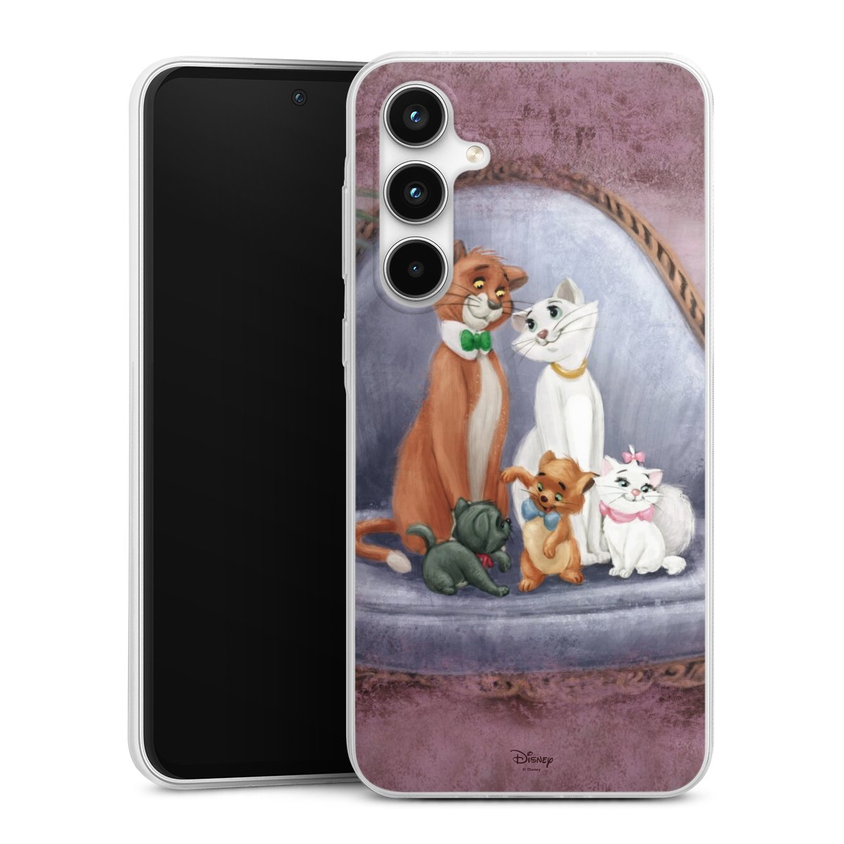 Galaxy A35 5G Handy Slim Case extra dünn Silikon Handyhülle transparent Hülle Official Licensed Product Disney Aristocats Silikon Slim Case