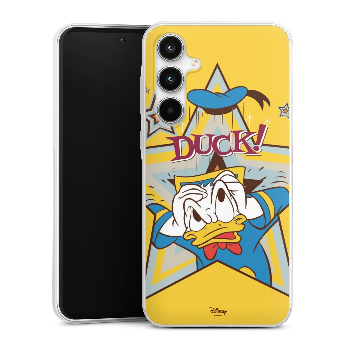 Galaxy A35 5G Handy Slim Case extra dünn Silikon Handyhülle transparent Hülle Official Licensed Product Donald Duck Disney Silikon Slim Case