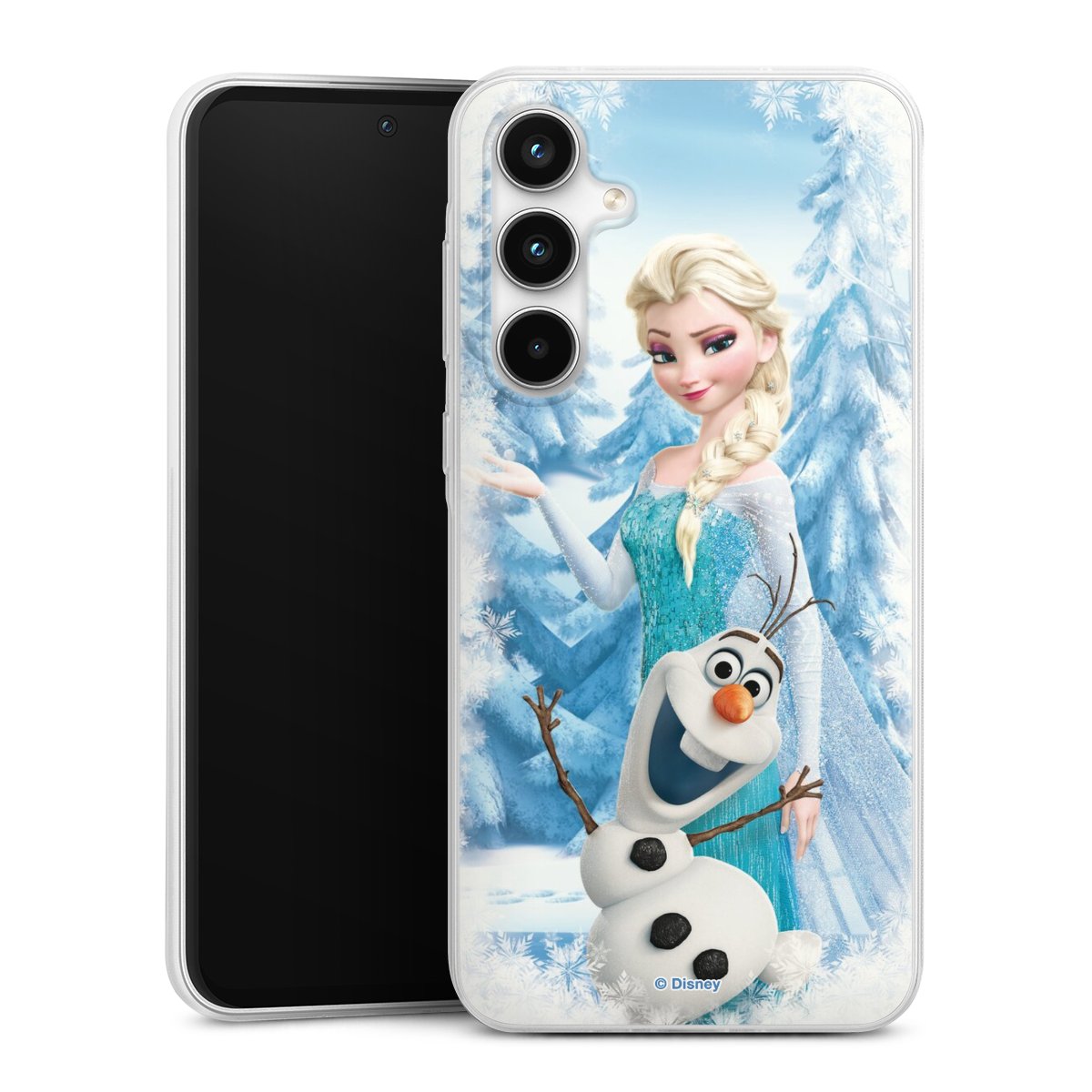 Galaxy A35 5G Handy Slim Case extra dünn Silikon Handyhülle transparent Hülle Official Licensed Product Frozen Elsa Disney Silikon Slim Case