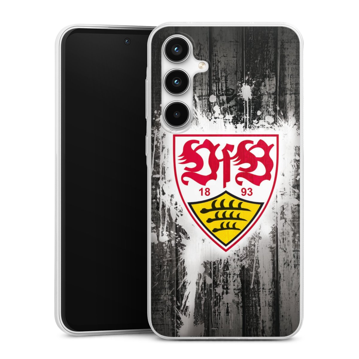 Galaxy A35 5G Handy Slim Case extra dünn Silikon Handyhülle transparent Hülle Vfb Stuttgart Official Licensed Product Silikon Slim Case