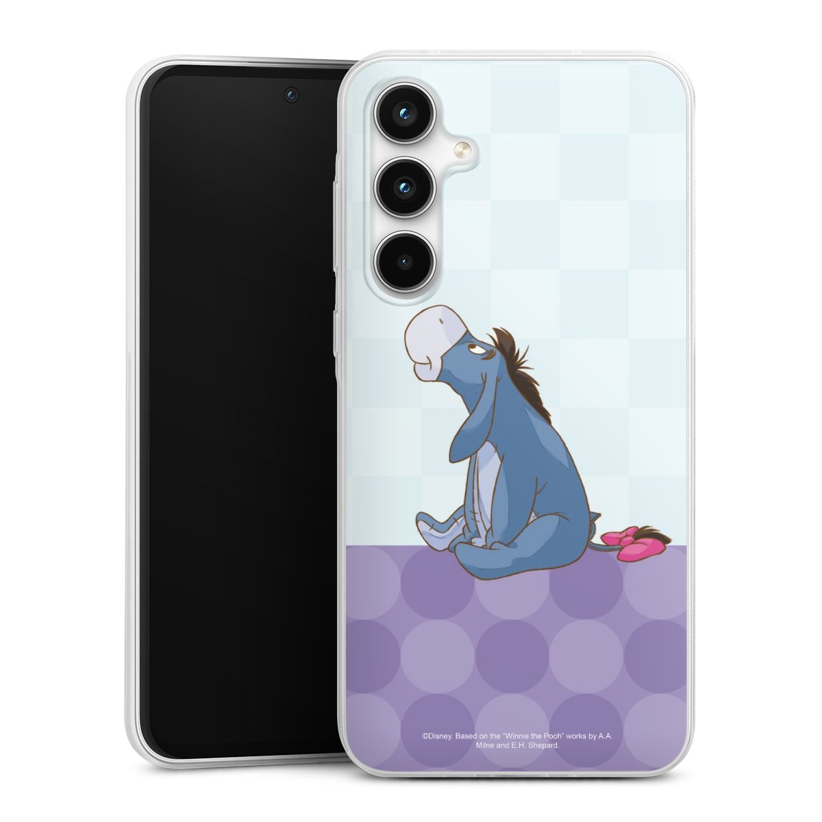 Galaxy A35 5G Handy Slim Case extra dünn Silikon Handyhülle transparent Hülle Disney Donkey Winnie The Pooh Silikon Slim Case