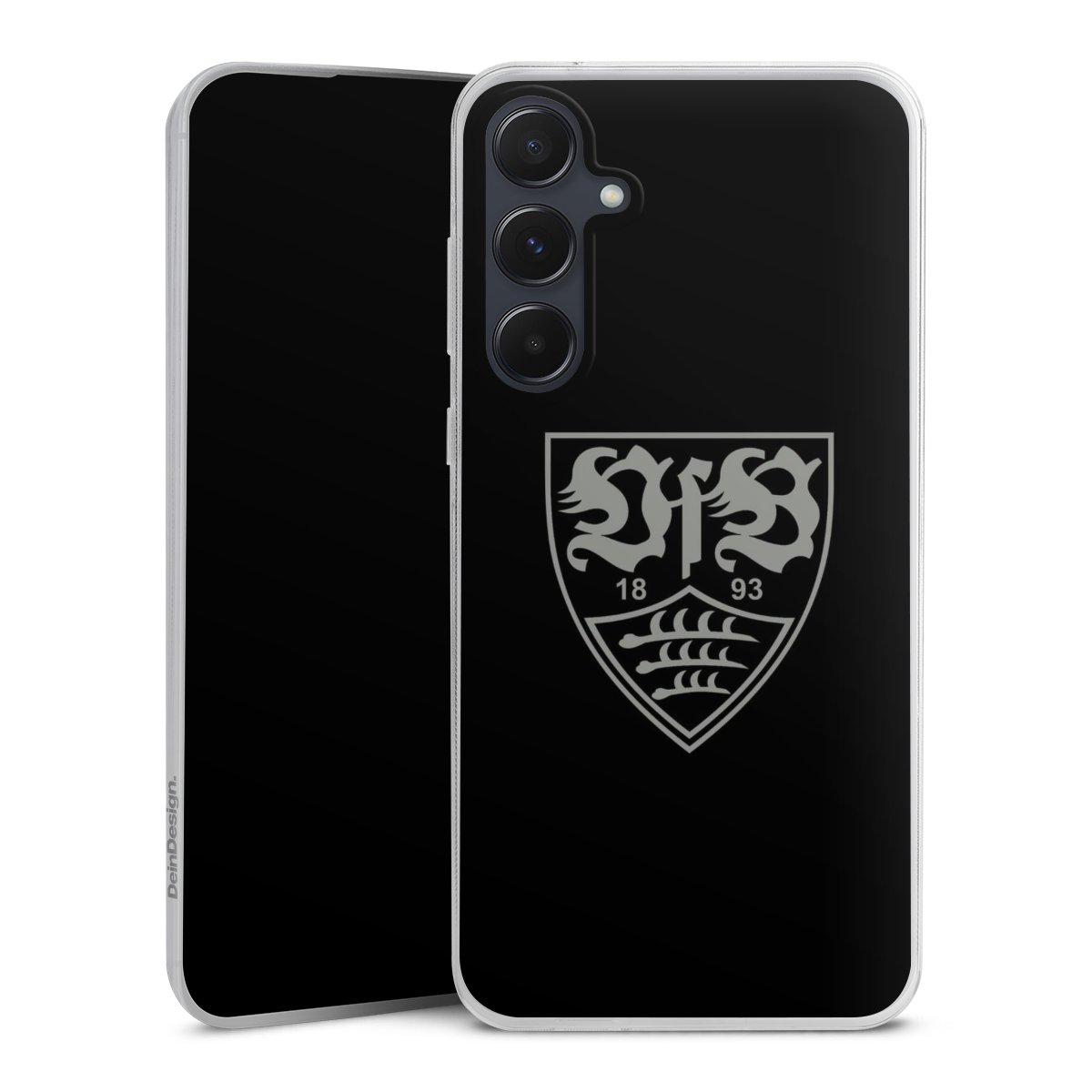 Galaxy A55 5G Handy Slim Case extra dünn Silikon Handyhülle transparent Hülle Official Licensed Product Vfb Stuttgart Silikon Slim Case