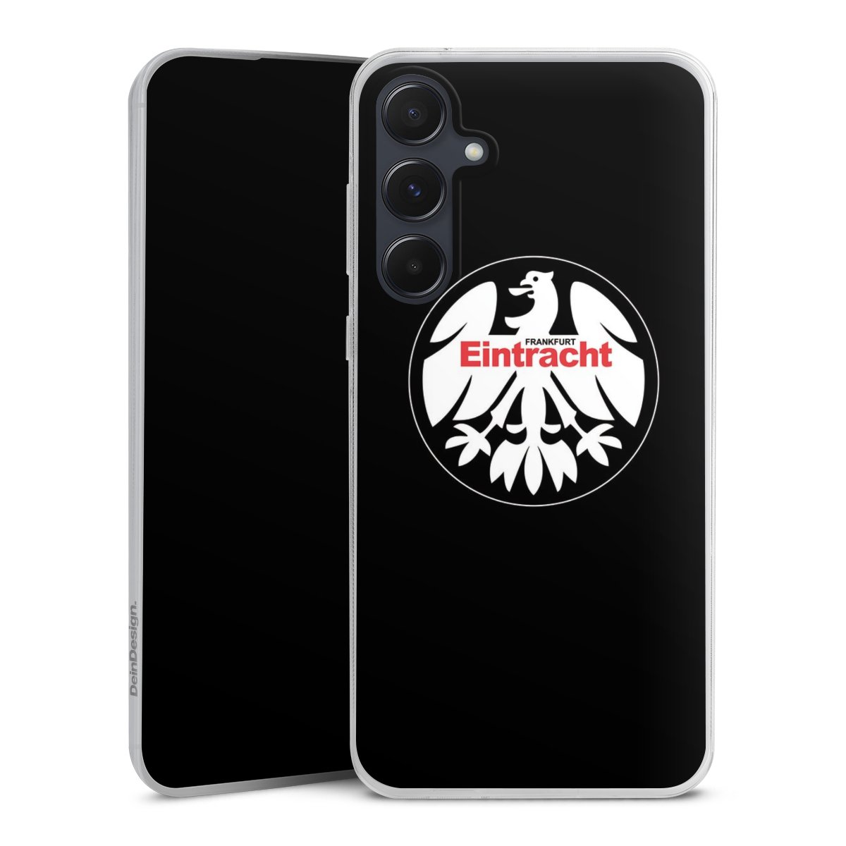 Galaxy A55 5G Handy Slim Case extra dünn Silikon Handyhülle transparent Hülle Official Licensed Product Eintracht Frankfurt Sge Silikon Slim Case