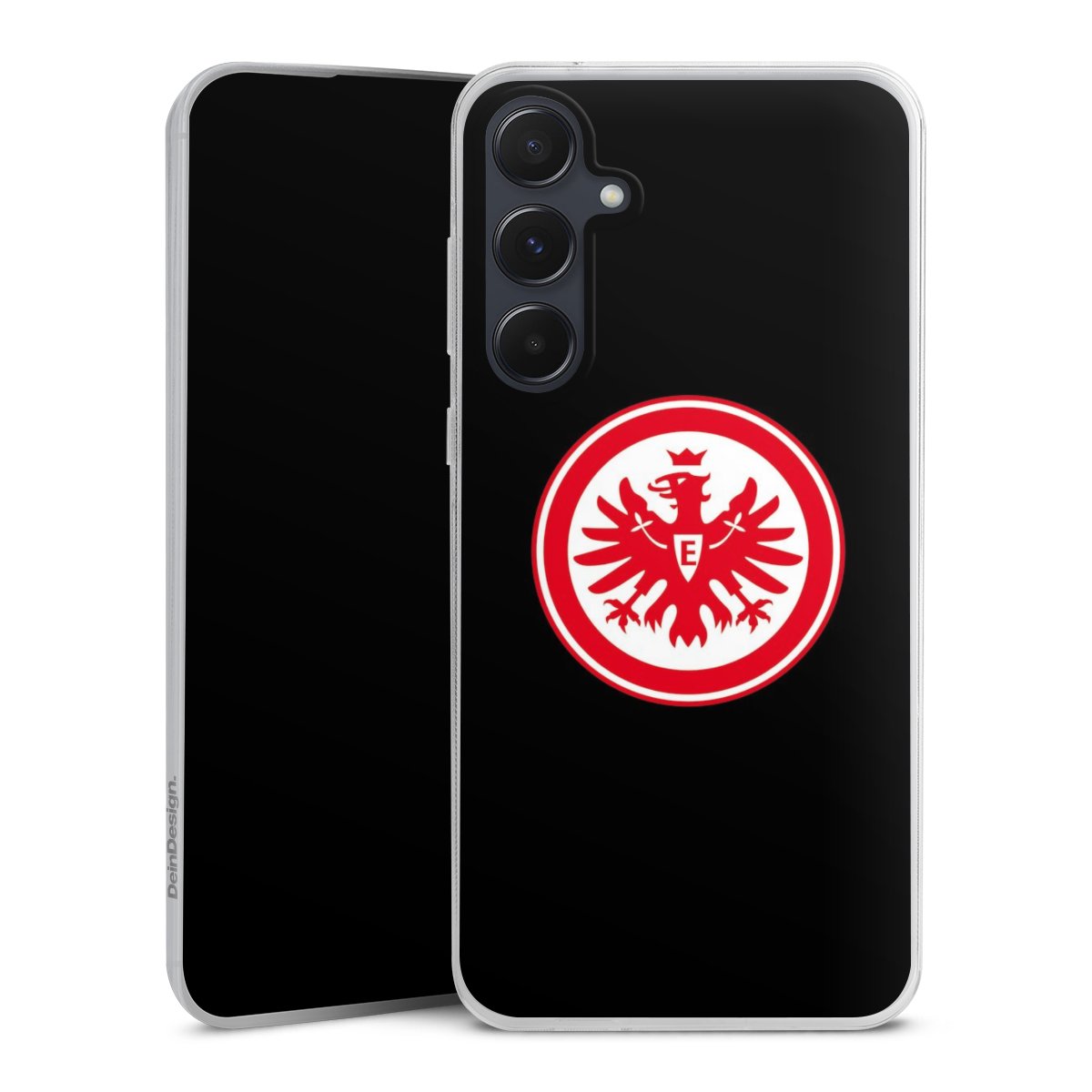 Galaxy A55 5G Handy Slim Case extra dünn Silikon Handyhülle transparent Hülle Eintracht Frankfurt Sge Eagle Silikon Slim Case