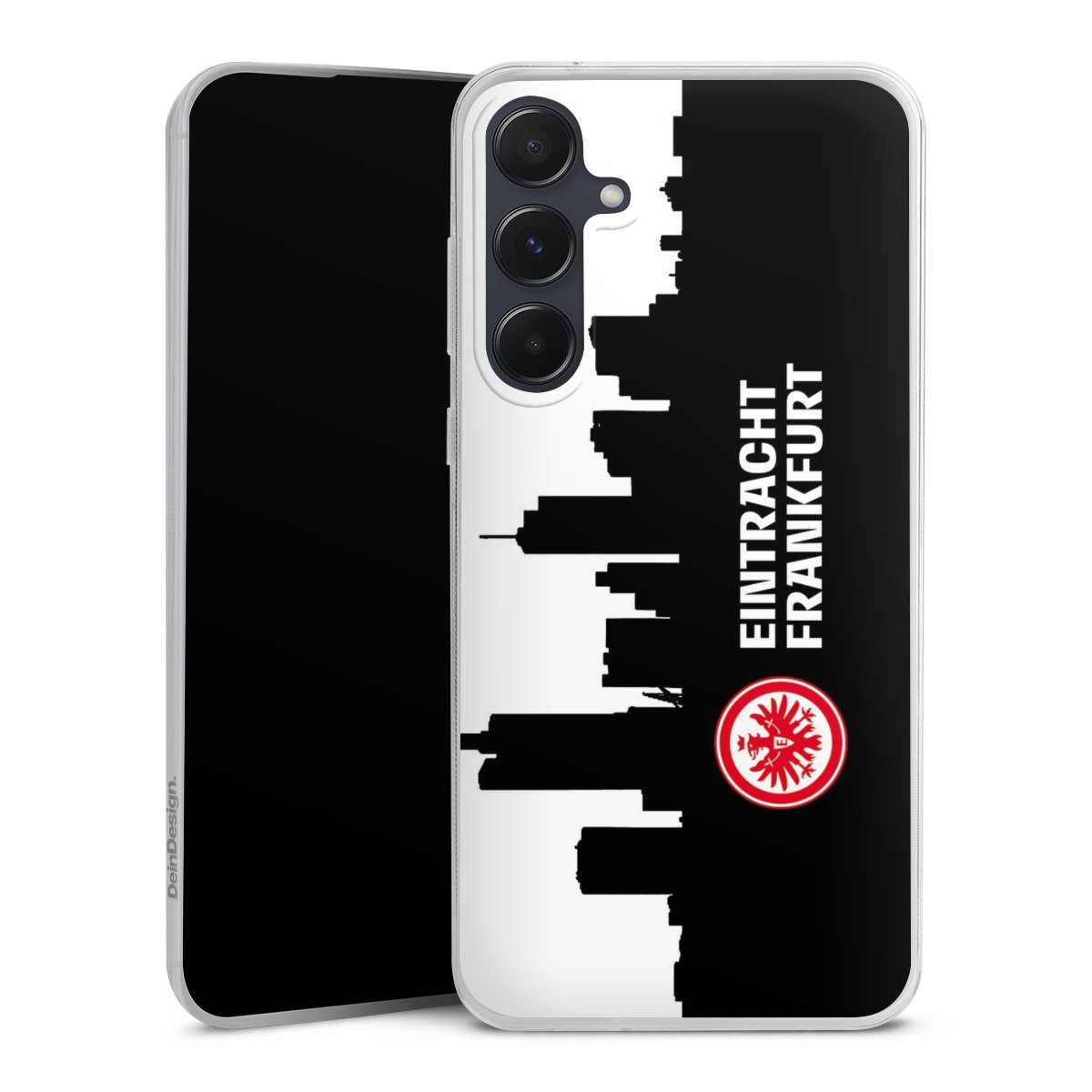 Galaxy A55 5G Handy Slim Case extra dünn Silikon Handyhülle transparent Hülle Sge Eintracht Frankfurt Official Licensed Product Silikon Slim Case