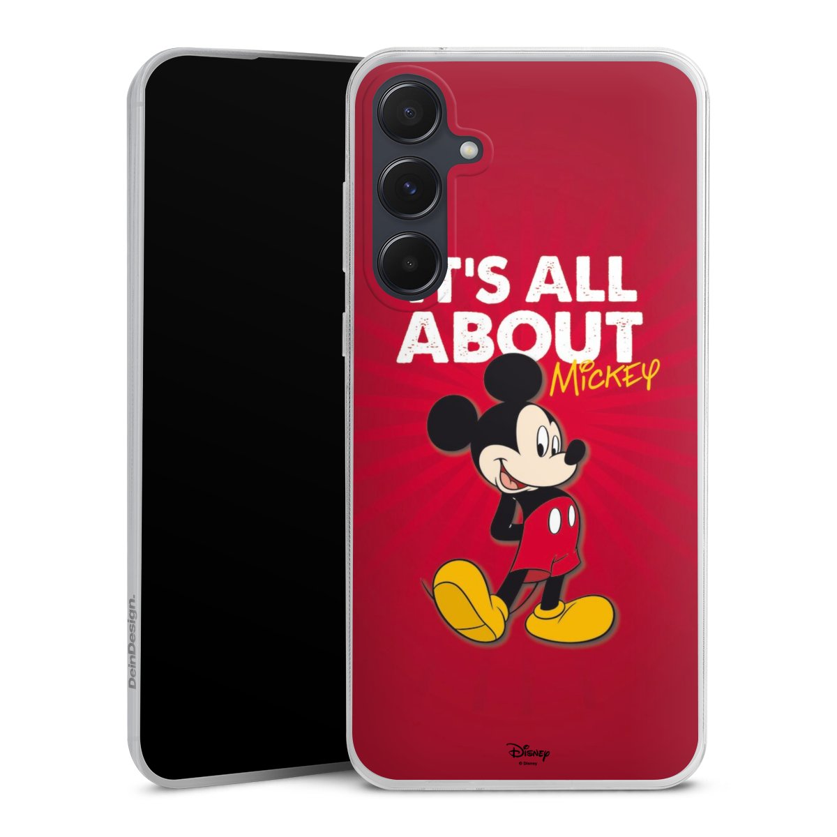 Galaxy A55 5G Handy Slim Case extra dünn Silikon Handyhülle transparent Hülle Mouse Disney Official Licensed Product Silikon Slim Case