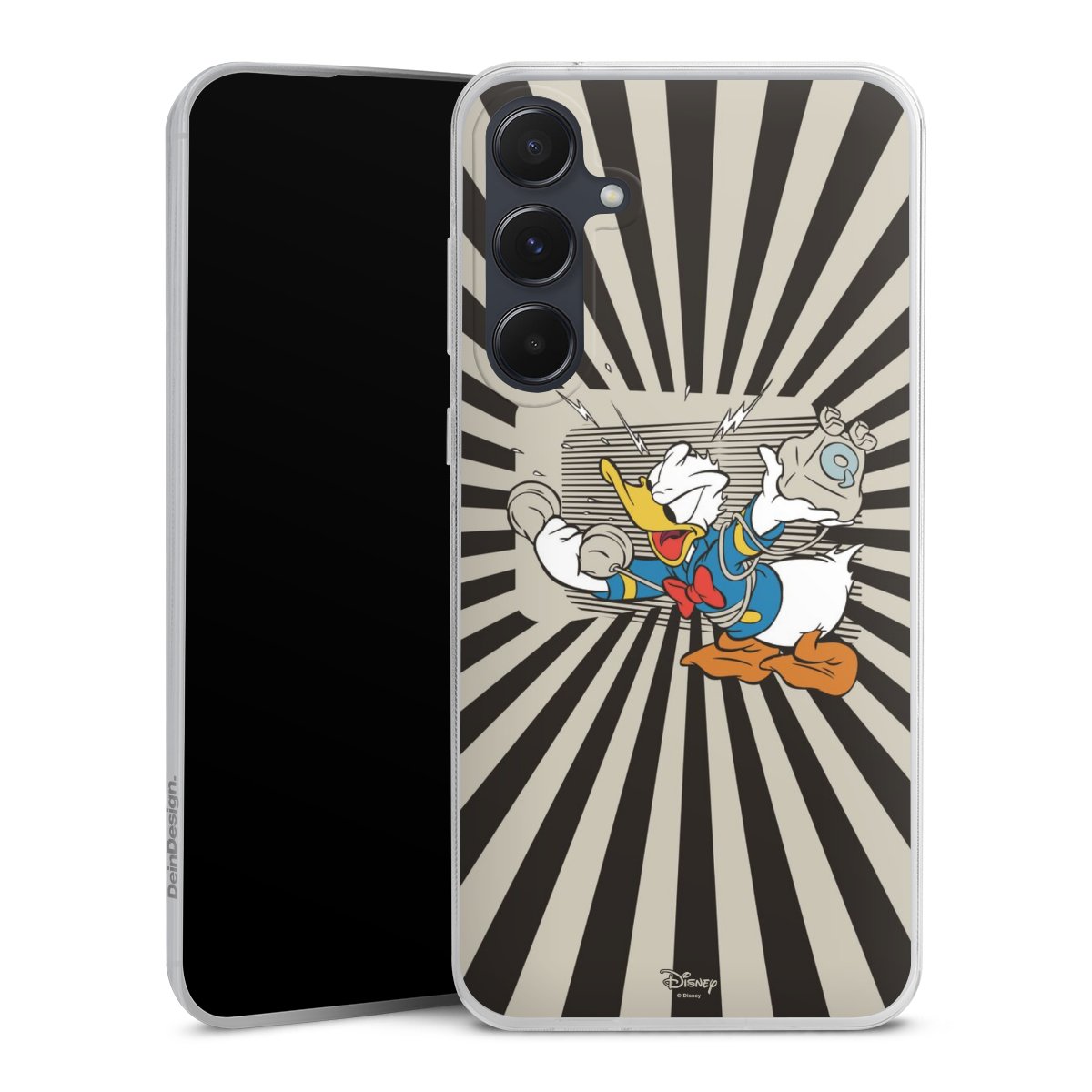 Galaxy A55 5G Handy Slim Case extra dünn Silikon Handyhülle transparent Hülle Donald Duck Disney Official Licensed Product Silikon Slim Case