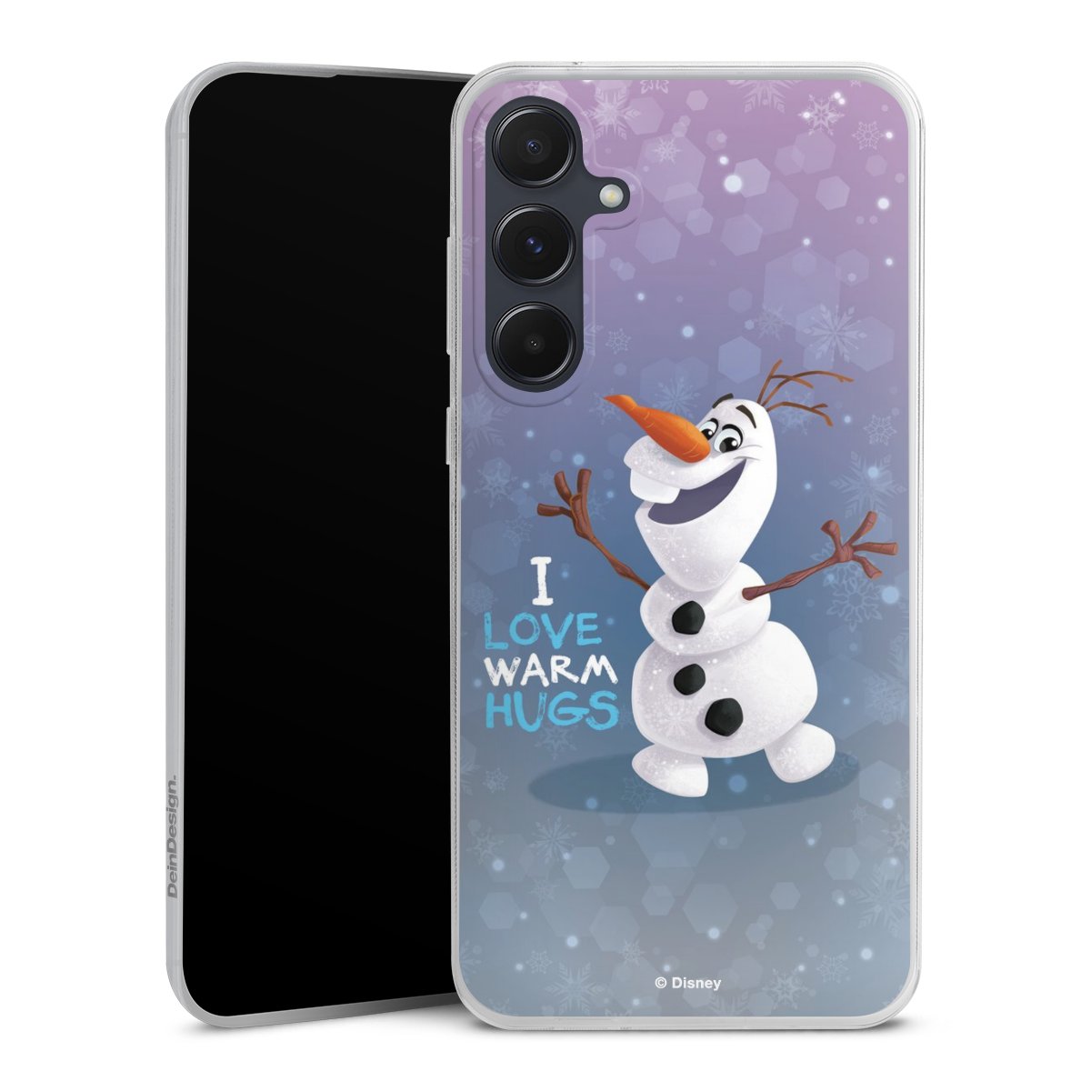 Galaxy A55 5G Handy Slim Case extra dünn Silikon Handyhülle transparent Hülle Frozen Frozen Olaf Official Licensed Product Silikon Slim Case