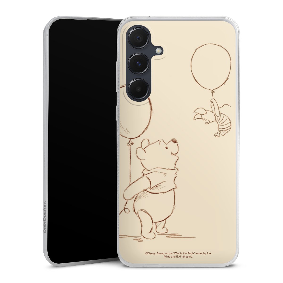 Galaxy A55 5G Handy Slim Case extra dünn Silikon Handyhülle transparent Hülle Official Licensed Product Winnie The Pooh Disney Silikon Slim Case