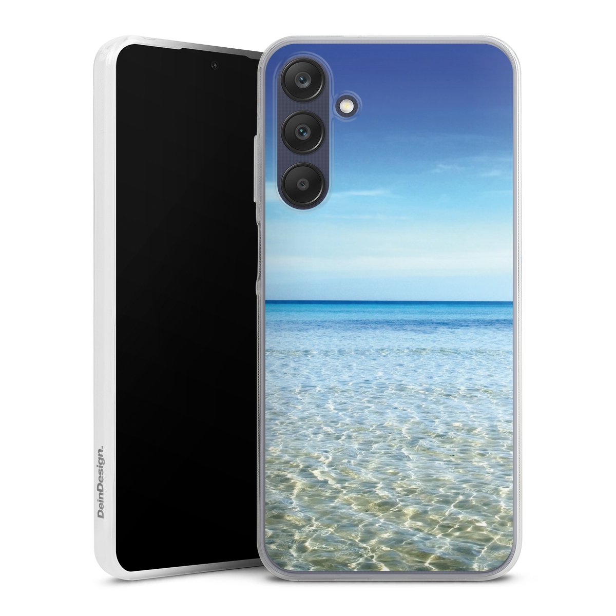 Galaxy A25 5G Handy Slim Case extra dünn Silikon Handyhülle transparent Hülle Urlaub Sky Ocean Silikon Slim Case