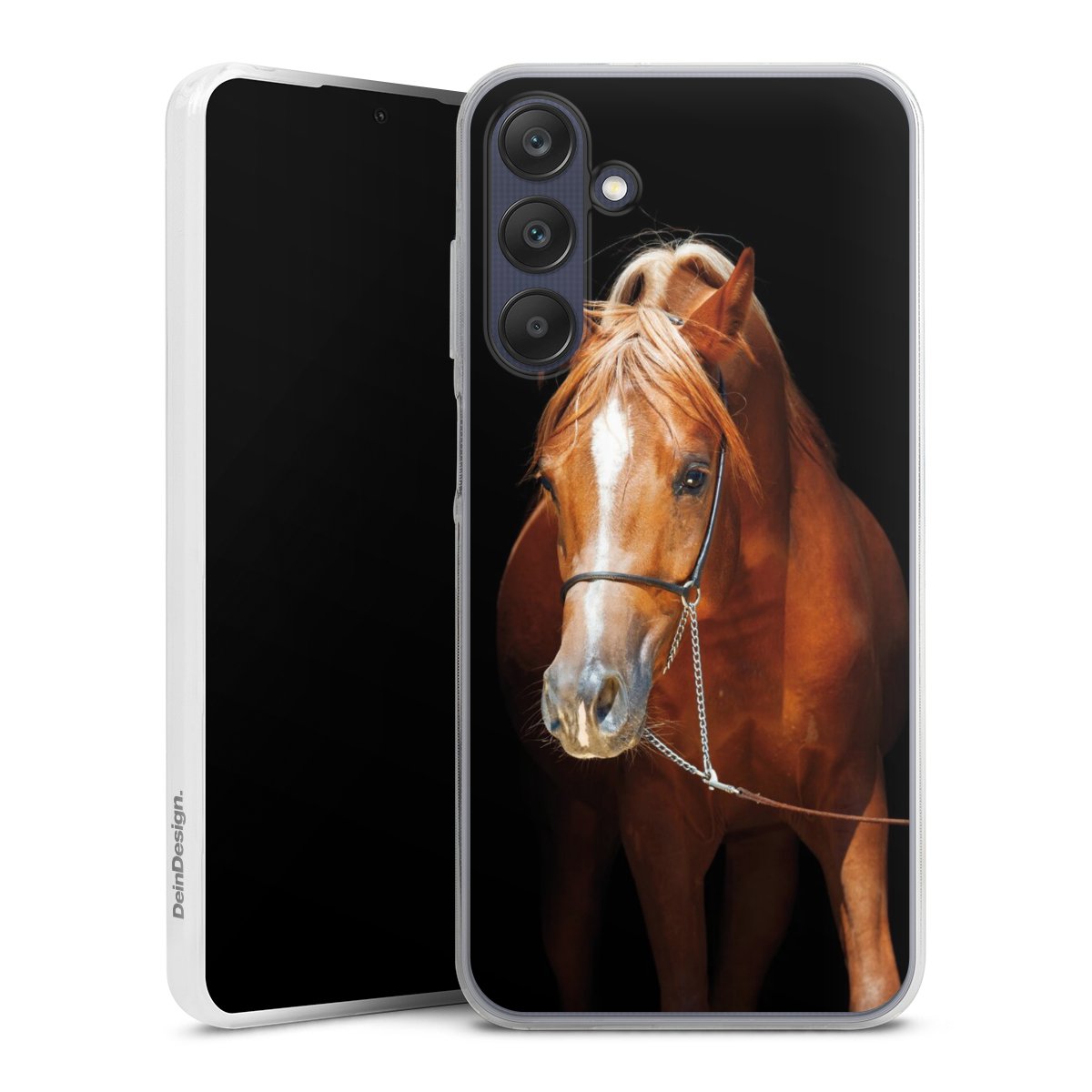 Galaxy A25 5G Handy Slim Case extra dünn Silikon Handyhülle transparent Hülle Mare Horse Hobby Silikon Slim Case