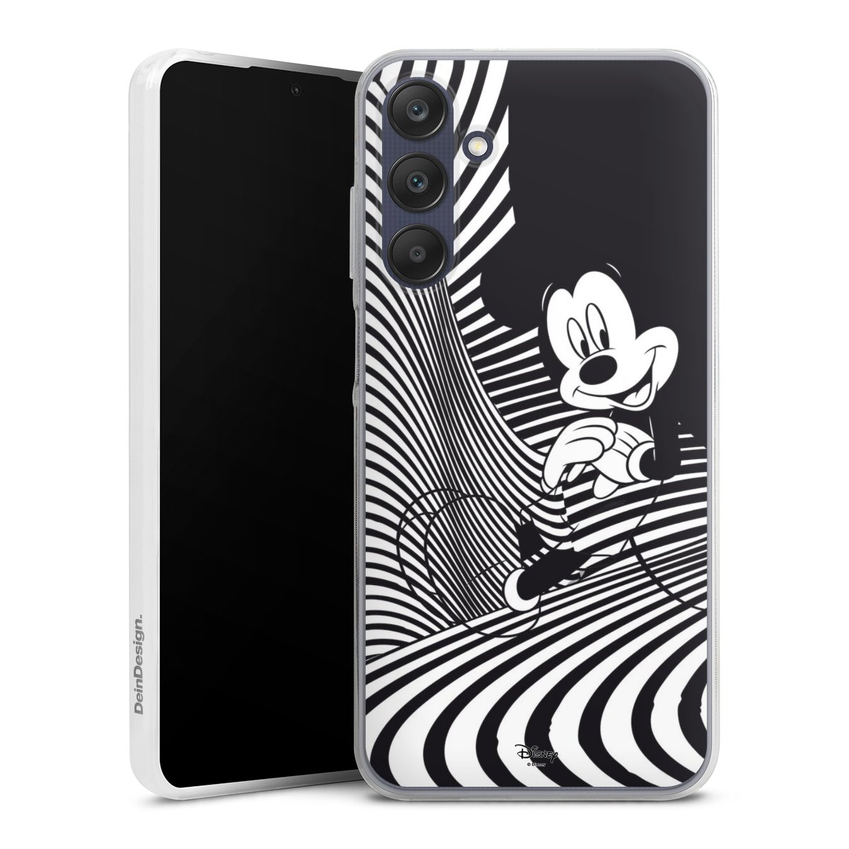 Galaxy A25 5G Handy Slim Case extra dünn Silikon Handyhülle transparent Hülle Disney Official Licensed Product Mickey Mouse Silikon Slim Case