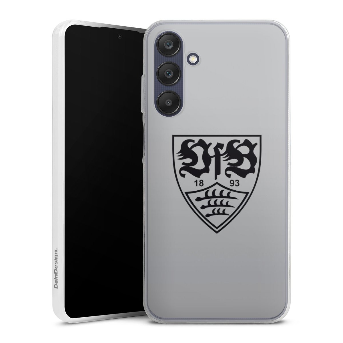 Galaxy A25 5G Handy Slim Case extra dünn Silikon Handyhülle transparent Hülle Logo Vfb Stuttgart Official Licensed Product Silikon Slim Case