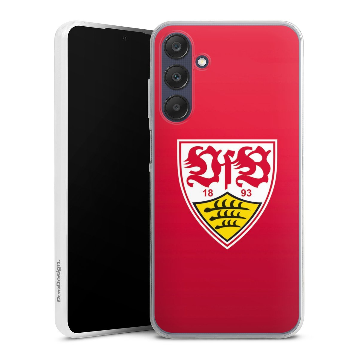 Galaxy A25 5G Handy Slim Case extra dünn Silikon Handyhülle transparent Hülle Official Licensed Product Vfb Stuttgart Silikon Slim Case