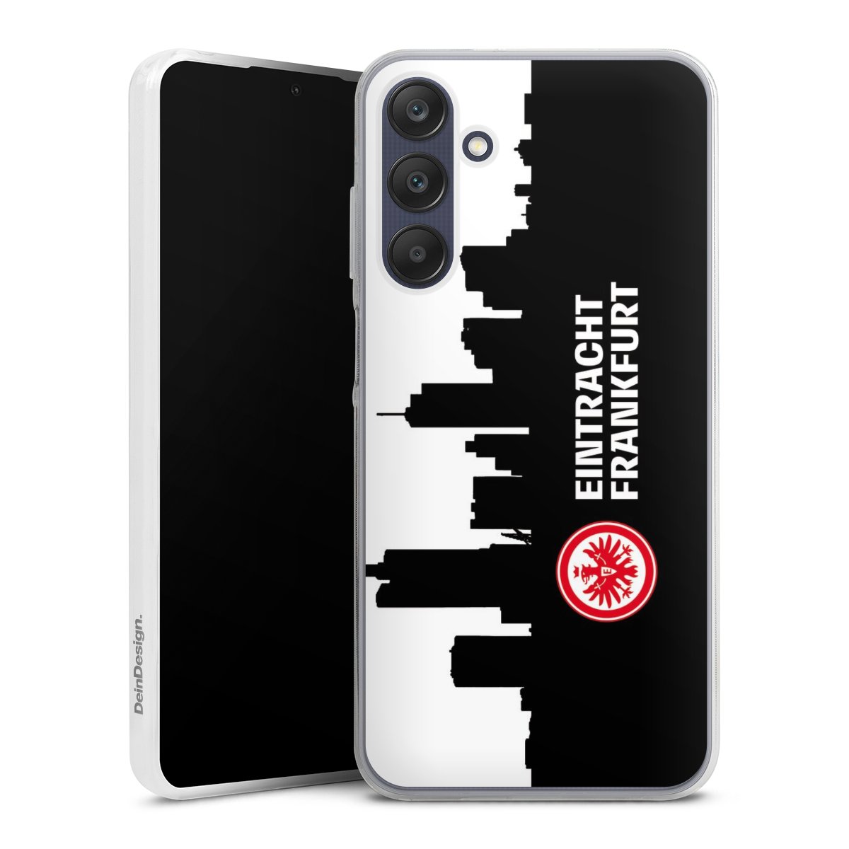 Galaxy A25 5G Handy Slim Case extra dünn Silikon Handyhülle transparent Hülle Sge Eintracht Frankfurt Official Licensed Product Silikon Slim Case