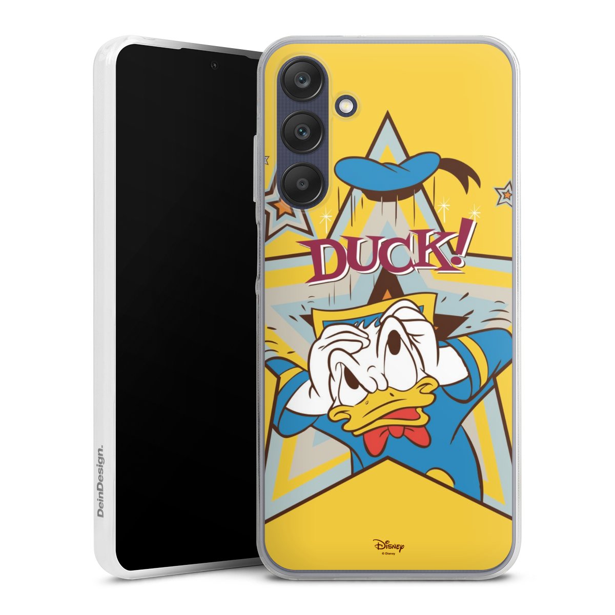 Galaxy A25 5G Handy Slim Case extra dünn Silikon Handyhülle transparent Hülle Official Licensed Product Donald Duck Disney Silikon Slim Case