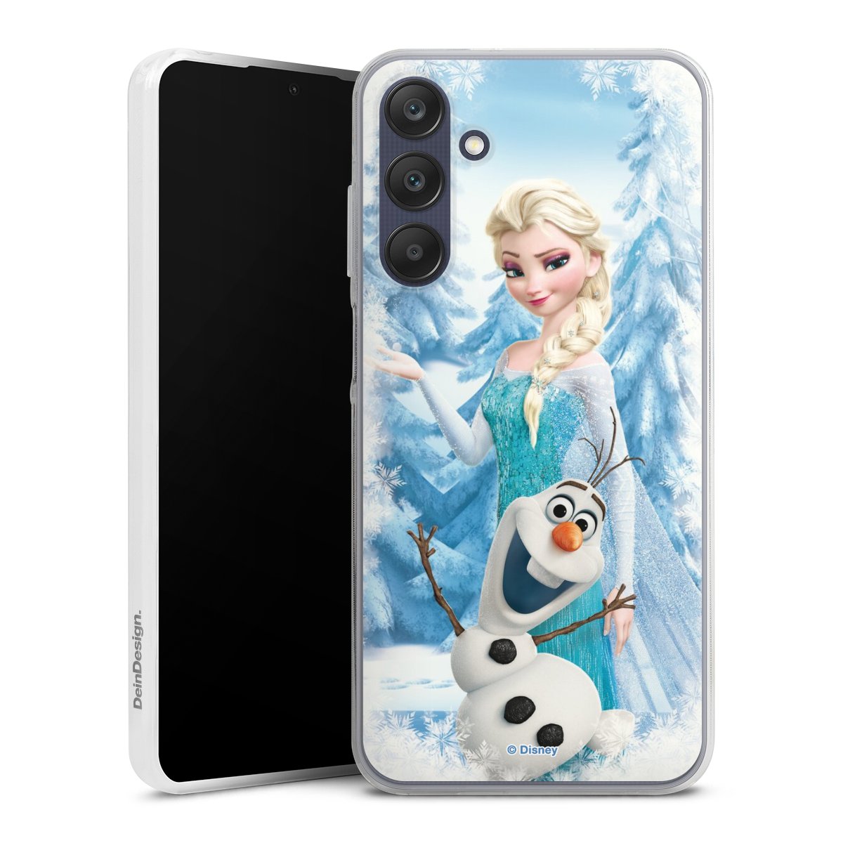 Galaxy A25 5G Handy Slim Case extra dünn Silikon Handyhülle transparent Hülle Official Licensed Product Frozen Elsa Disney Silikon Slim Case