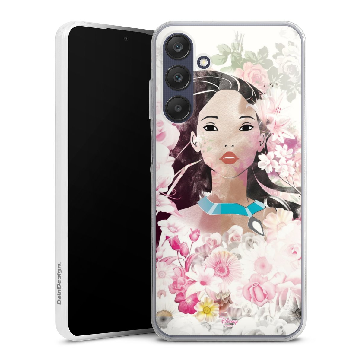 Galaxy A25 5G Handy Slim Case extra dünn Silikon Handyhülle transparent Hülle Pocahontas Official Licensed Product Disney Silikon Slim Case