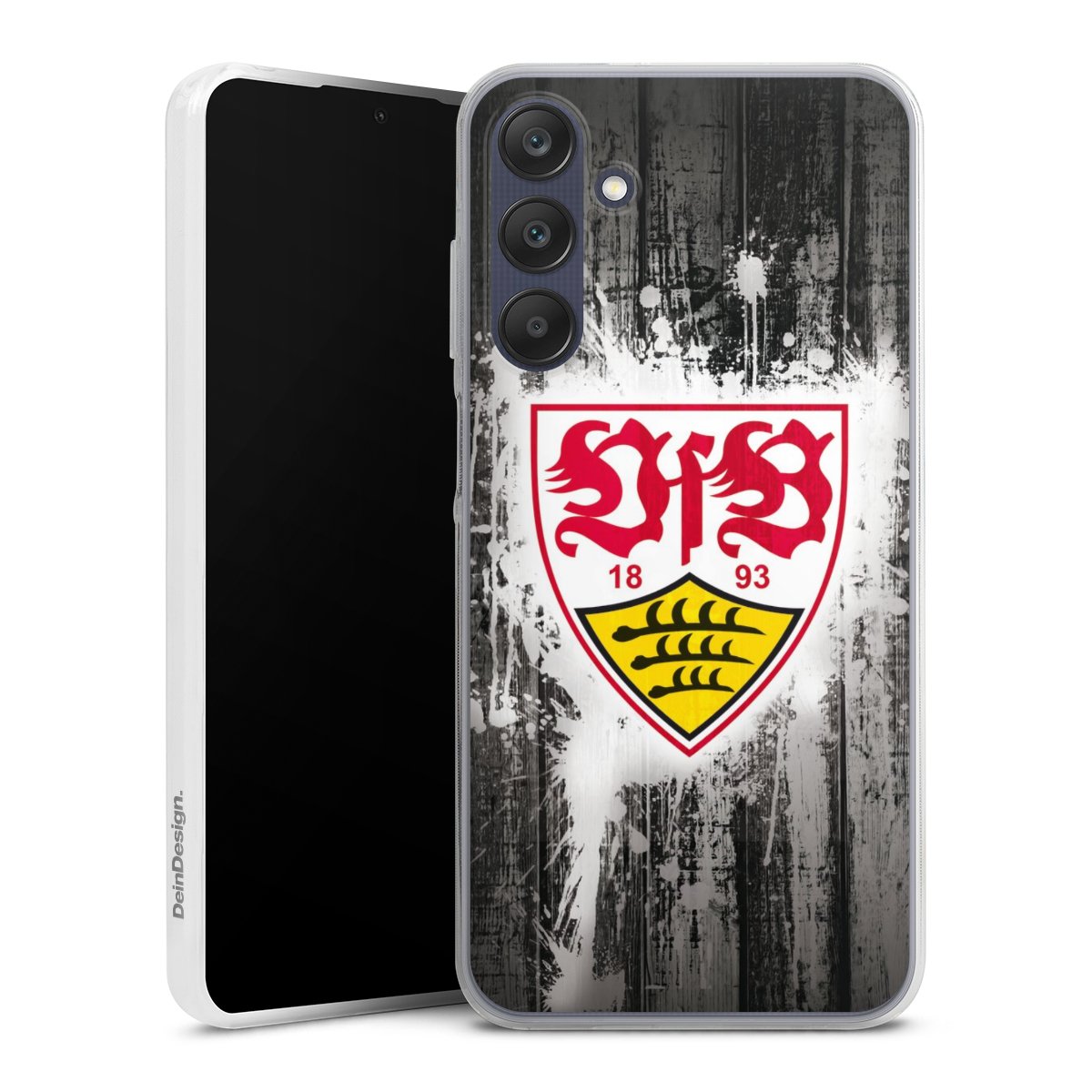 Galaxy A25 5G Handy Slim Case extra dünn Silikon Handyhülle transparent Hülle Vfb Stuttgart Official Licensed Product Silikon Slim Case