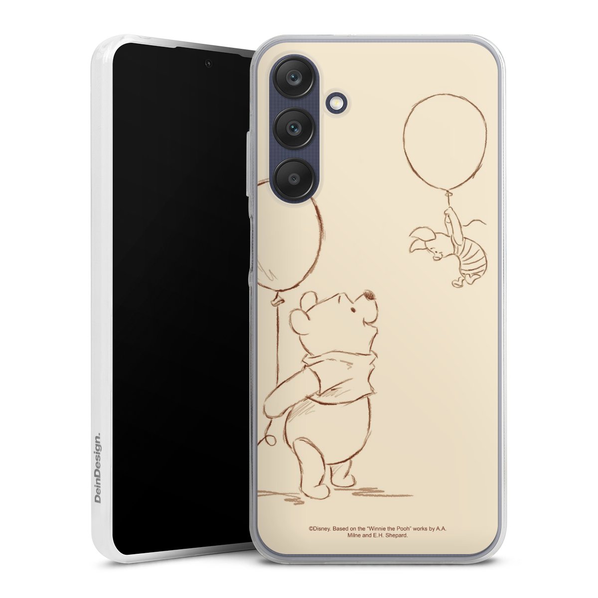 Galaxy A25 5G Handy Slim Case extra dünn Silikon Handyhülle transparent Hülle Official Licensed Product Winnie The Pooh Disney Silikon Slim Case