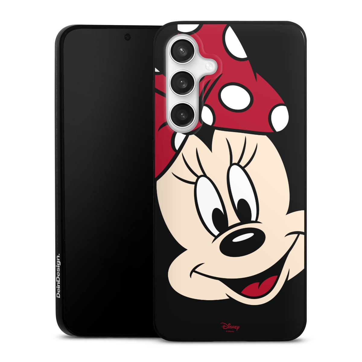 Galaxy S24 FE 5G Handy Slim Case extra dünn Silikon Handyhülle schwarz Hülle Minnie Mouse Official Licensed Product Disney Silikon Slim Case