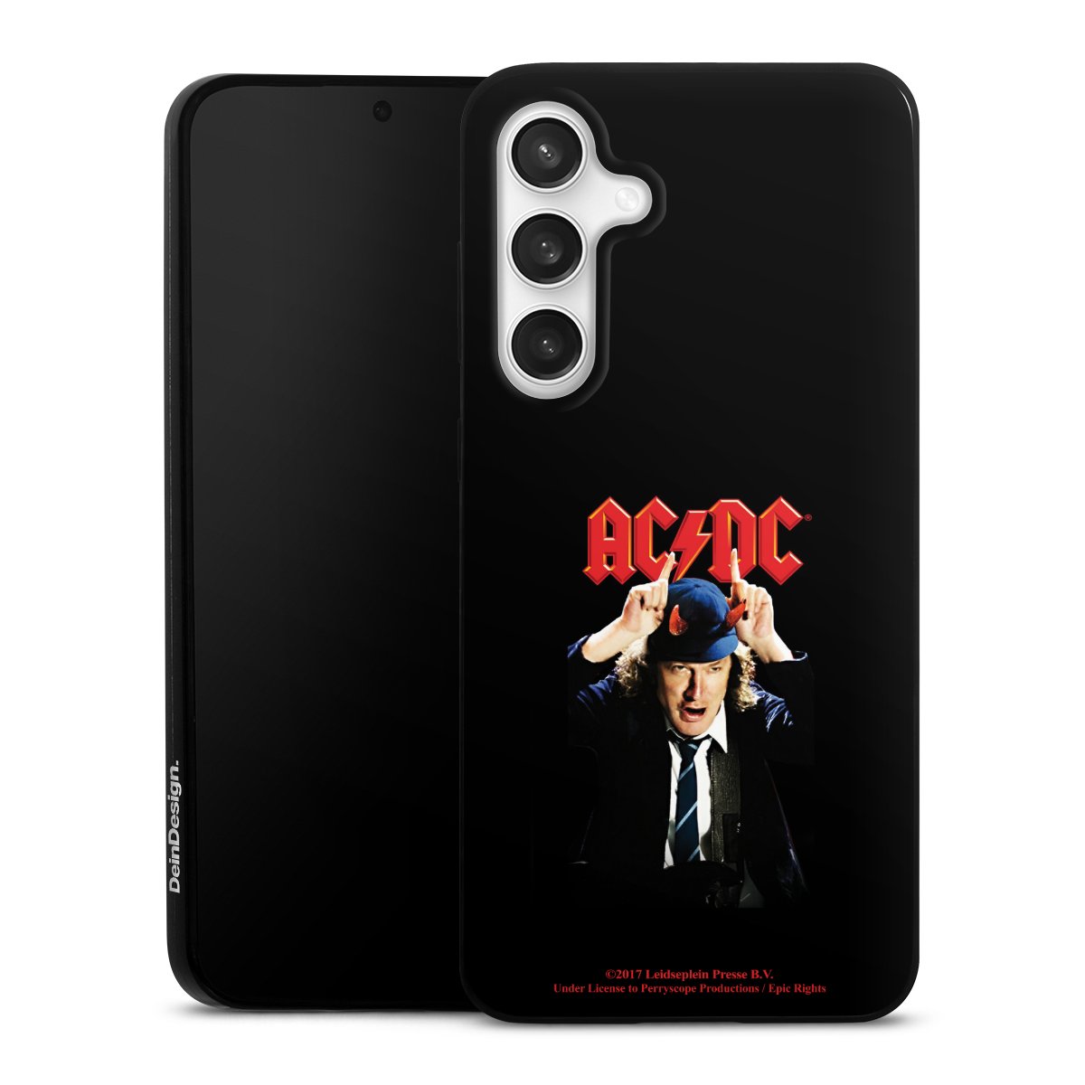 Galaxy S24 FE 5G Handy Slim Case extra dünn Silikon Handyhülle schwarz Hülle Merchandise Acdc Riverplate Silikon Slim Case