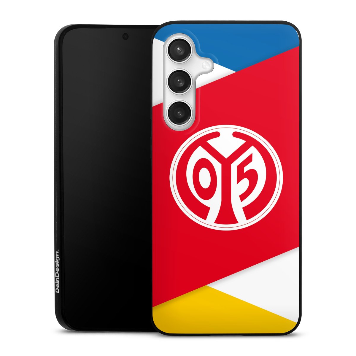 Galaxy S24 FE 5G Handy Slim Case extra dünn Silikon Handyhülle schwarz Hülle Official Licensed Product Soccer 1. Fsv Mainz 05 E.V. Silikon Slim Case