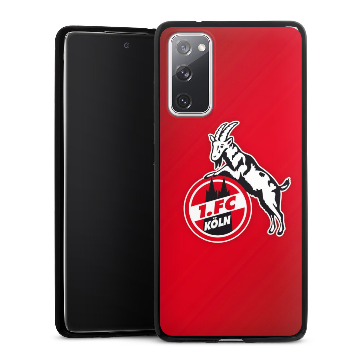 Galaxy S20 FE Handy Slim Case extra dünn Silikon Handyhülle schwarz Hülle 1. Fc Köln Effzeh Official Licensed Product Silikon Slim Case