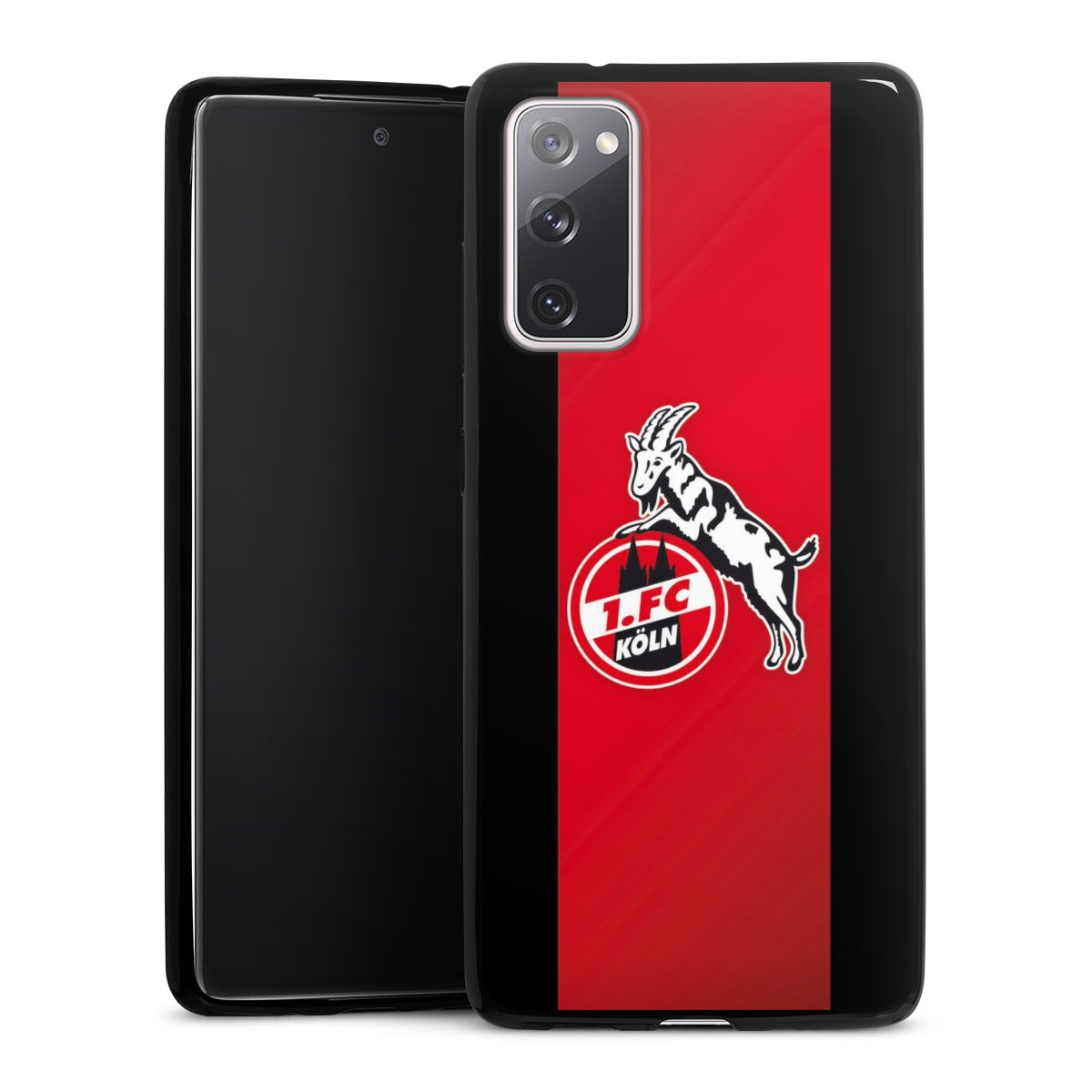 Galaxy S20 FE Handy Slim Case extra dünn Silikon Handyhülle schwarz Hülle 1. Fc Köln Official Licensed Product Billy Goat Hennes Silikon Slim Case