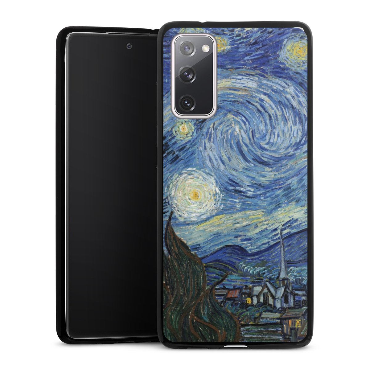 Galaxy S20 FE Handy Slim Case extra dünn Silikon Handyhülle schwarz Hülle Kunst The Starry Night Vincent Van Gogh Silikon Slim Case