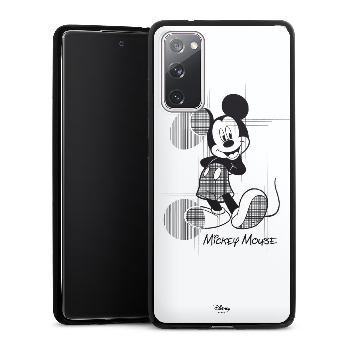 Galaxy S20 FE Handy Slim Case extra dünn Silikon Handyhülle schwarz Hülle Official Licensed Product Mickey Mouse Disney Silikon Slim Case