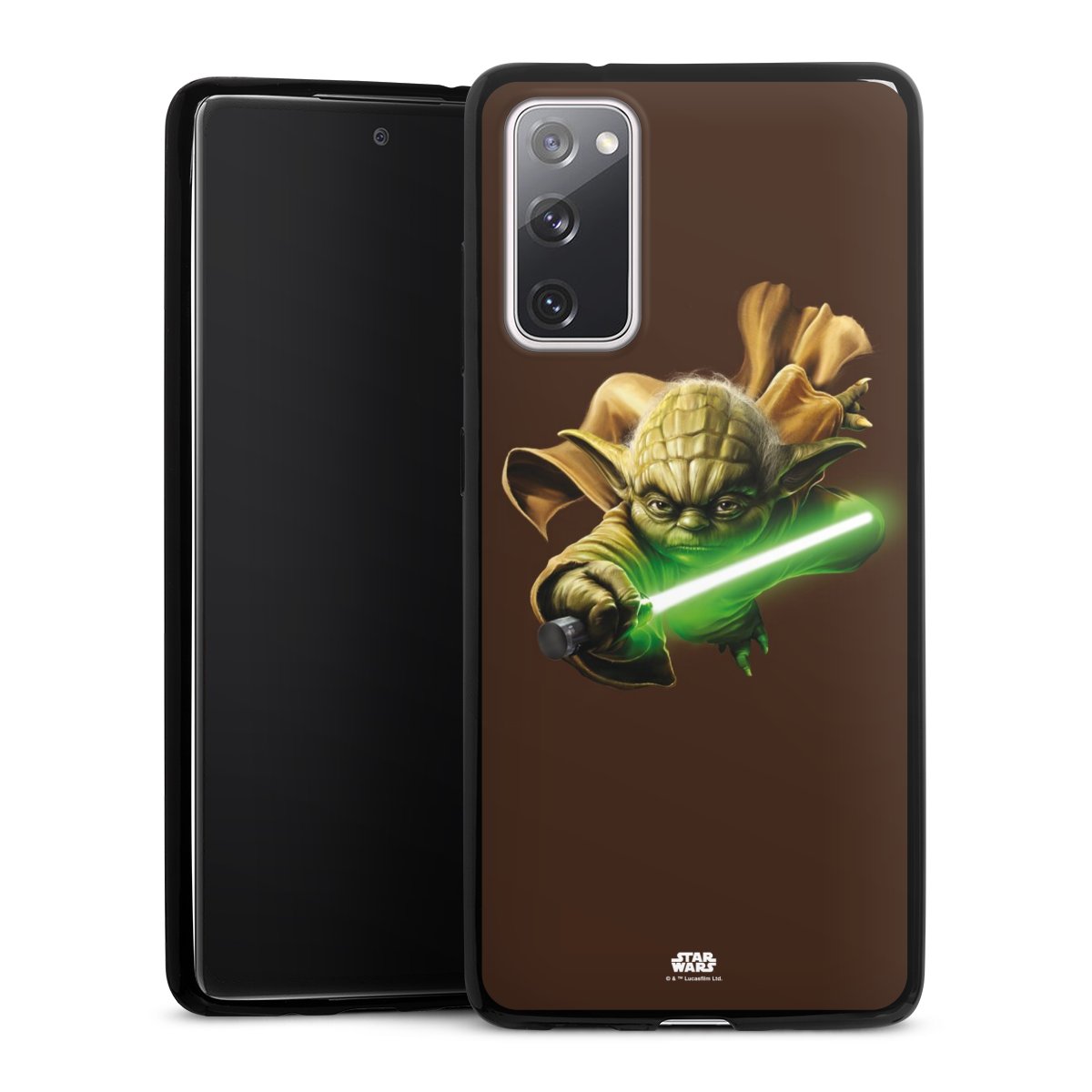 Galaxy S20 FE Handy Slim Case extra dünn Silikon Handyhülle schwarz Hülle Yoda Star Wars Merchandise Silikon Slim Case