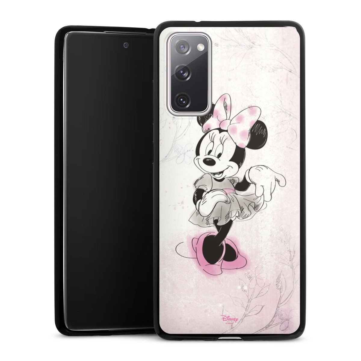 Galaxy S20 FE Handy Slim Case extra dünn Silikon Handyhülle schwarz Hülle Disney Minnie Mouse Vintage Silikon Slim Case