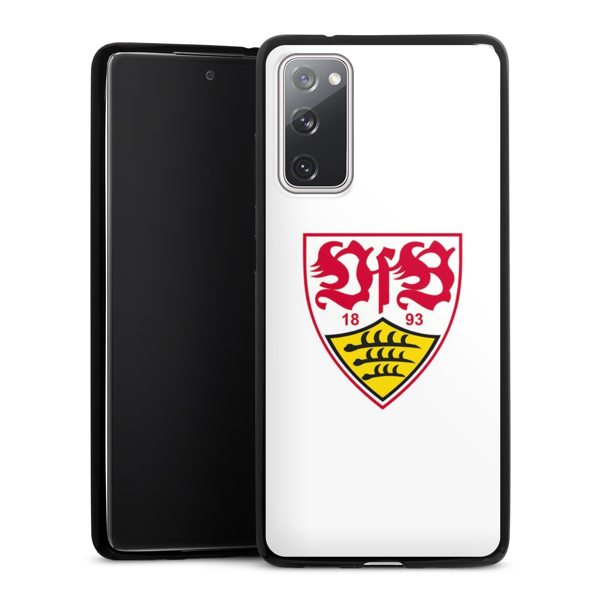 Galaxy S20 FE Handy Slim Case extra dünn Silikon Handyhülle schwarz Hülle Logo Official Licensed Product Vfb Stuttgart Silikon Slim Case