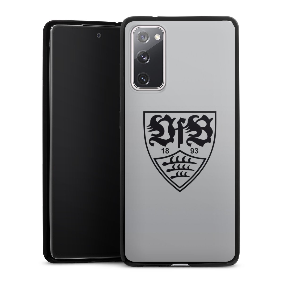 Galaxy S20 FE Handy Slim Case extra dünn Silikon Handyhülle schwarz Hülle Vfb Stuttgart Logo Official Licensed Product Silikon Slim Case