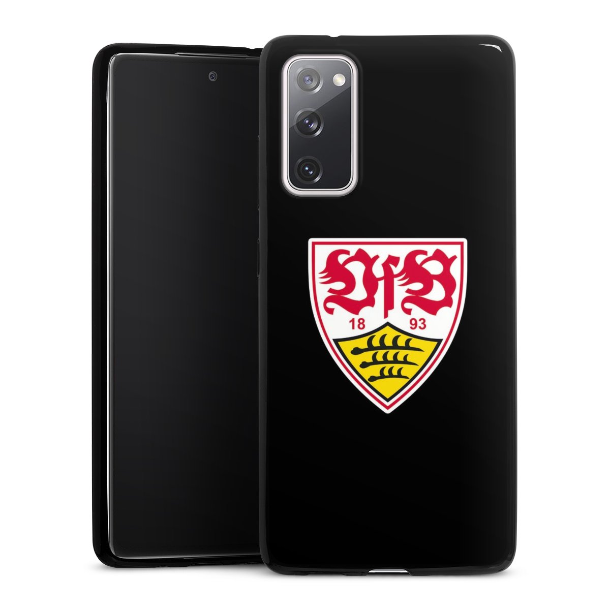 Galaxy S20 FE Handy Slim Case extra dünn Silikon Handyhülle schwarz Hülle Official Licensed Product Coat Of Arms Vfb Stuttgart Silikon Slim Case