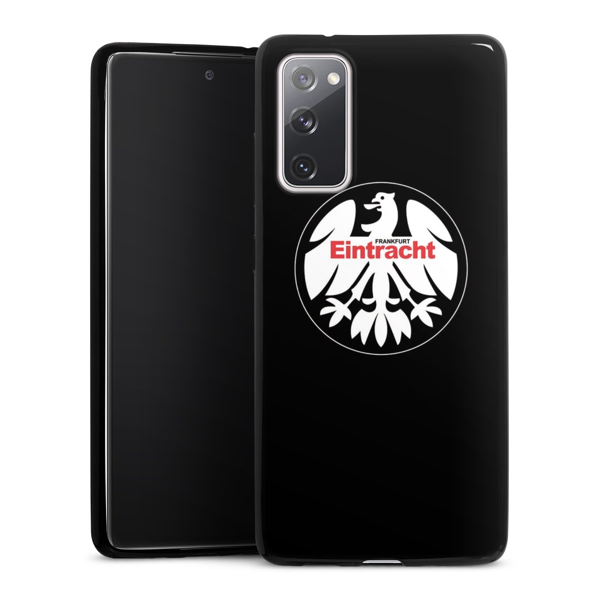 Galaxy S20 FE Handy Slim Case extra dünn Silikon Handyhülle schwarz Hülle Sge Official Licensed Product Eintracht Frankfurt Silikon Slim Case