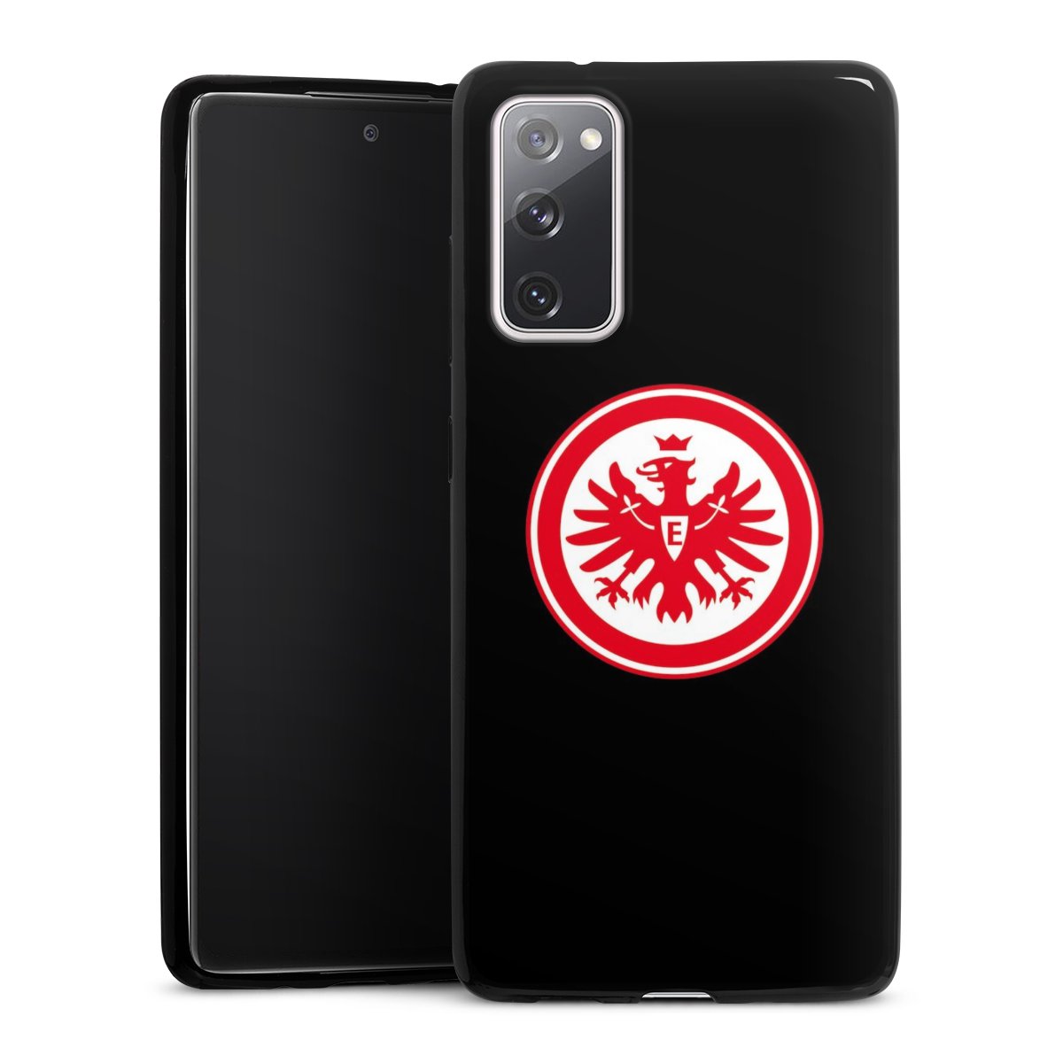 Galaxy S20 FE Handy Slim Case extra dünn Silikon Handyhülle schwarz Hülle Sge Eintracht Frankfurt Eagle Silikon Slim Case