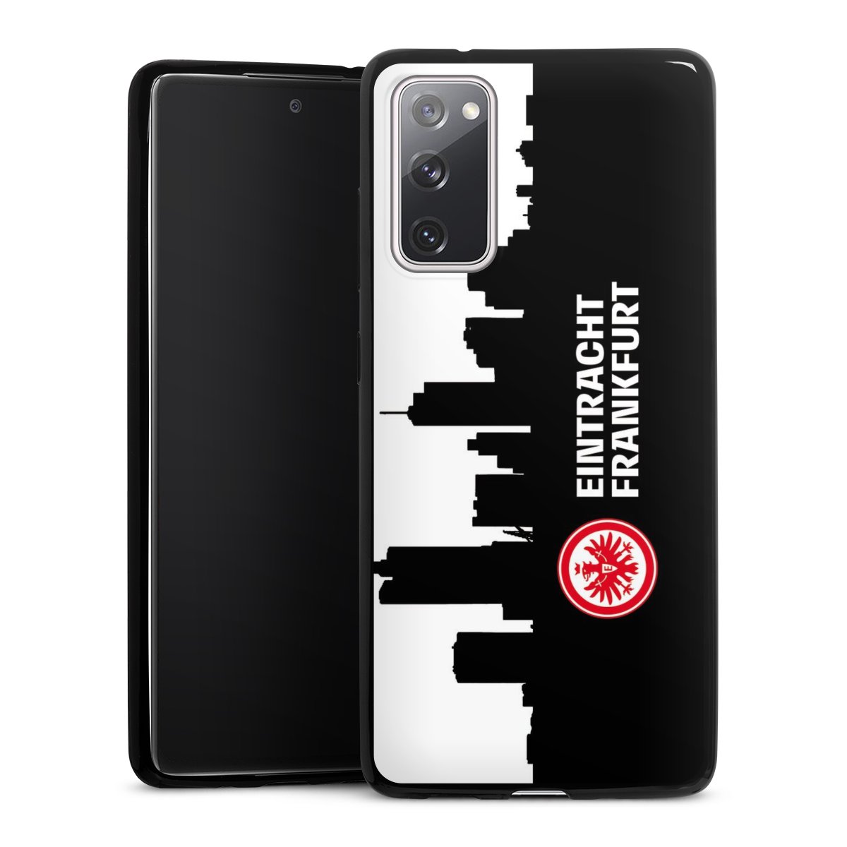 Galaxy S20 FE Handy Slim Case extra dünn Silikon Handyhülle schwarz Hülle Eintracht Frankfurt Official Licensed Product Sge Silikon Slim Case