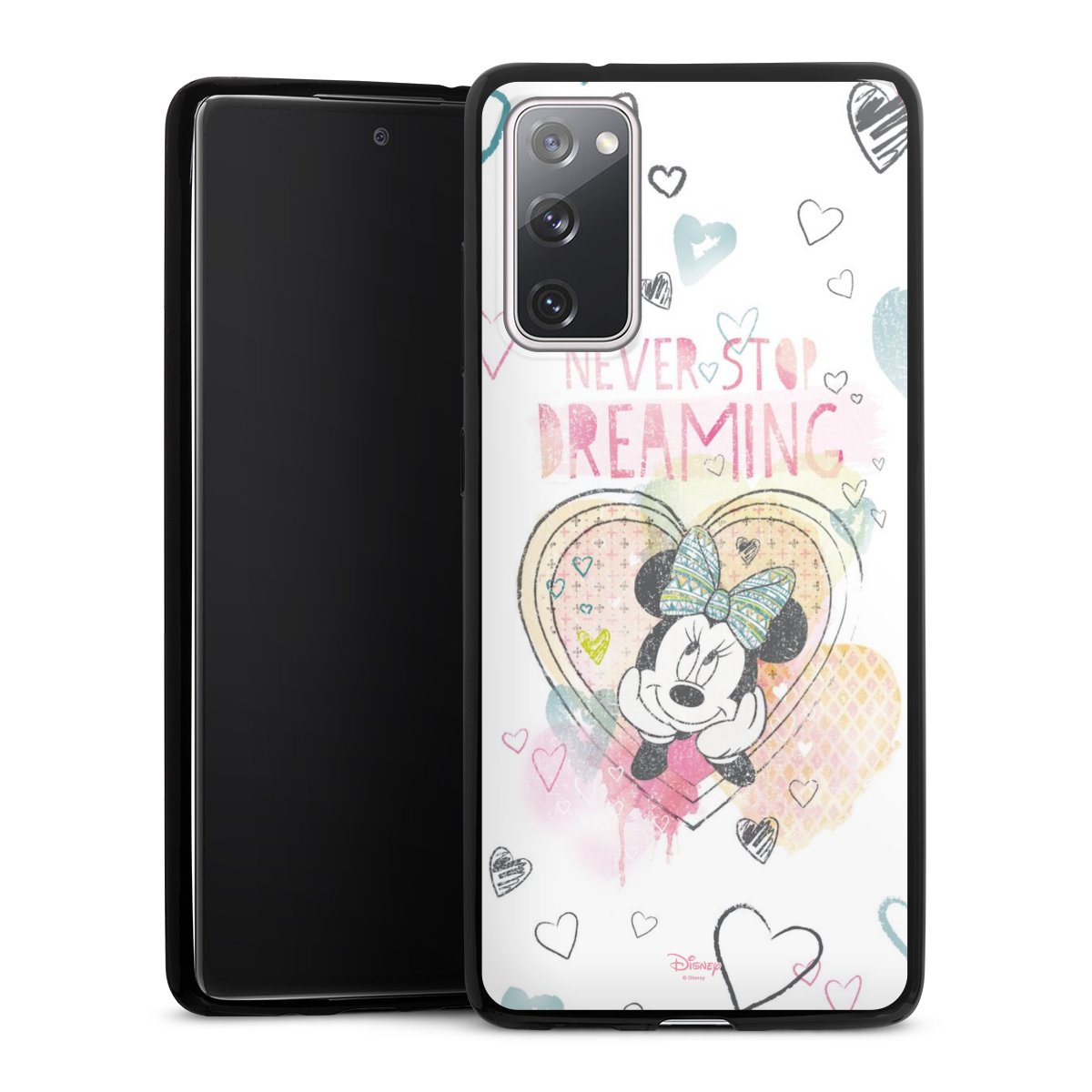 Galaxy S20 FE Handy Slim Case extra dünn Silikon Handyhülle schwarz Hülle Official Licensed Product Disney Minnie Mouse Silikon Slim Case