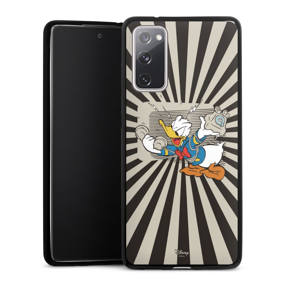 Galaxy S20 FE Handy Slim Case extra dünn Silikon Handyhülle schwarz Hülle Disney Official Licensed Product Donald Duck Silikon Slim Case