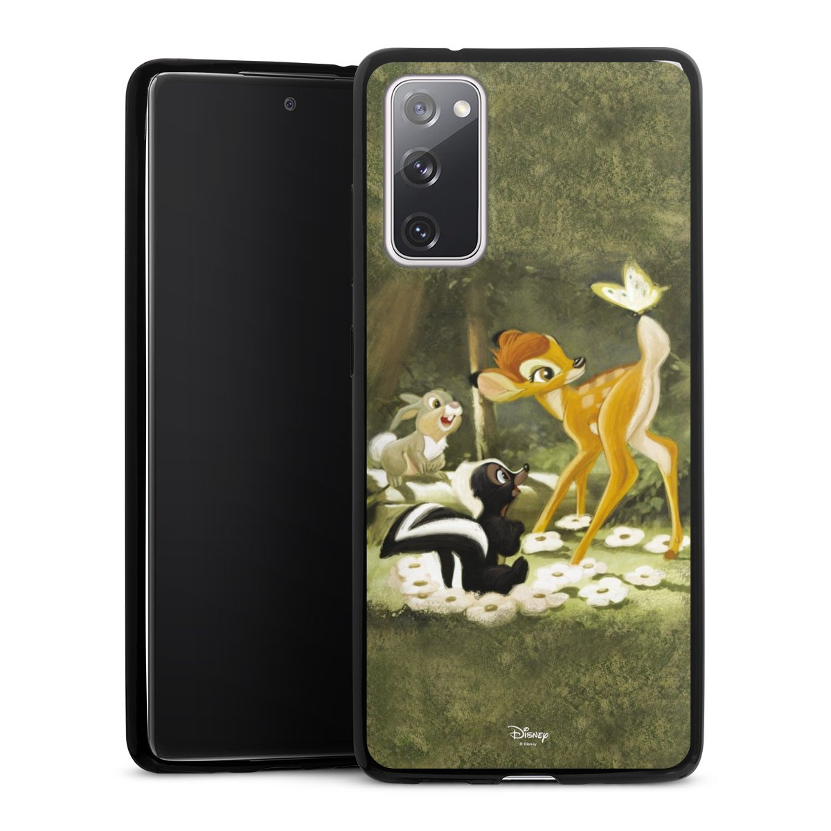 Galaxy S20 FE Handy Slim Case extra dünn Silikon Handyhülle schwarz Hülle Disney Official Licensed Product Bambi Silikon Slim Case