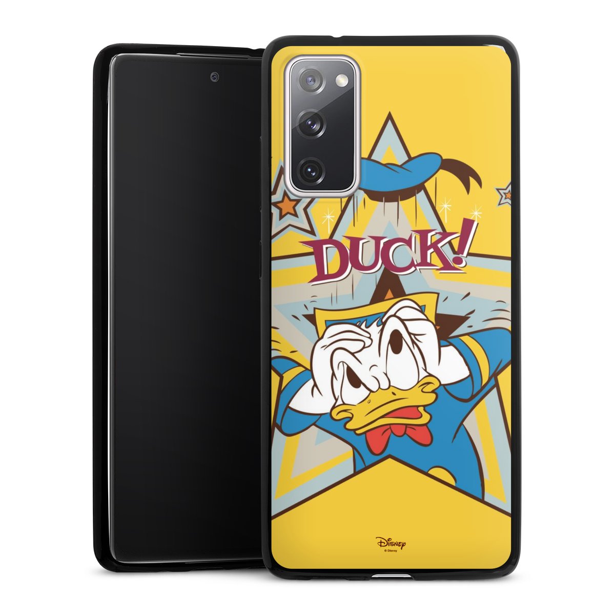 Galaxy S20 FE Handy Slim Case extra dünn Silikon Handyhülle schwarz Hülle Donald Duck Disney Official Licensed Product Silikon Slim Case