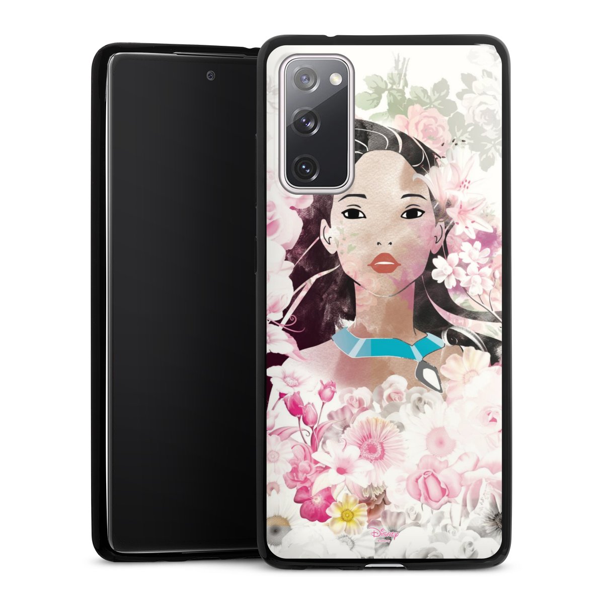 Galaxy S20 FE Handy Slim Case extra dünn Silikon Handyhülle schwarz Hülle Official Licensed Product Disney Pocahontas Silikon Slim Case