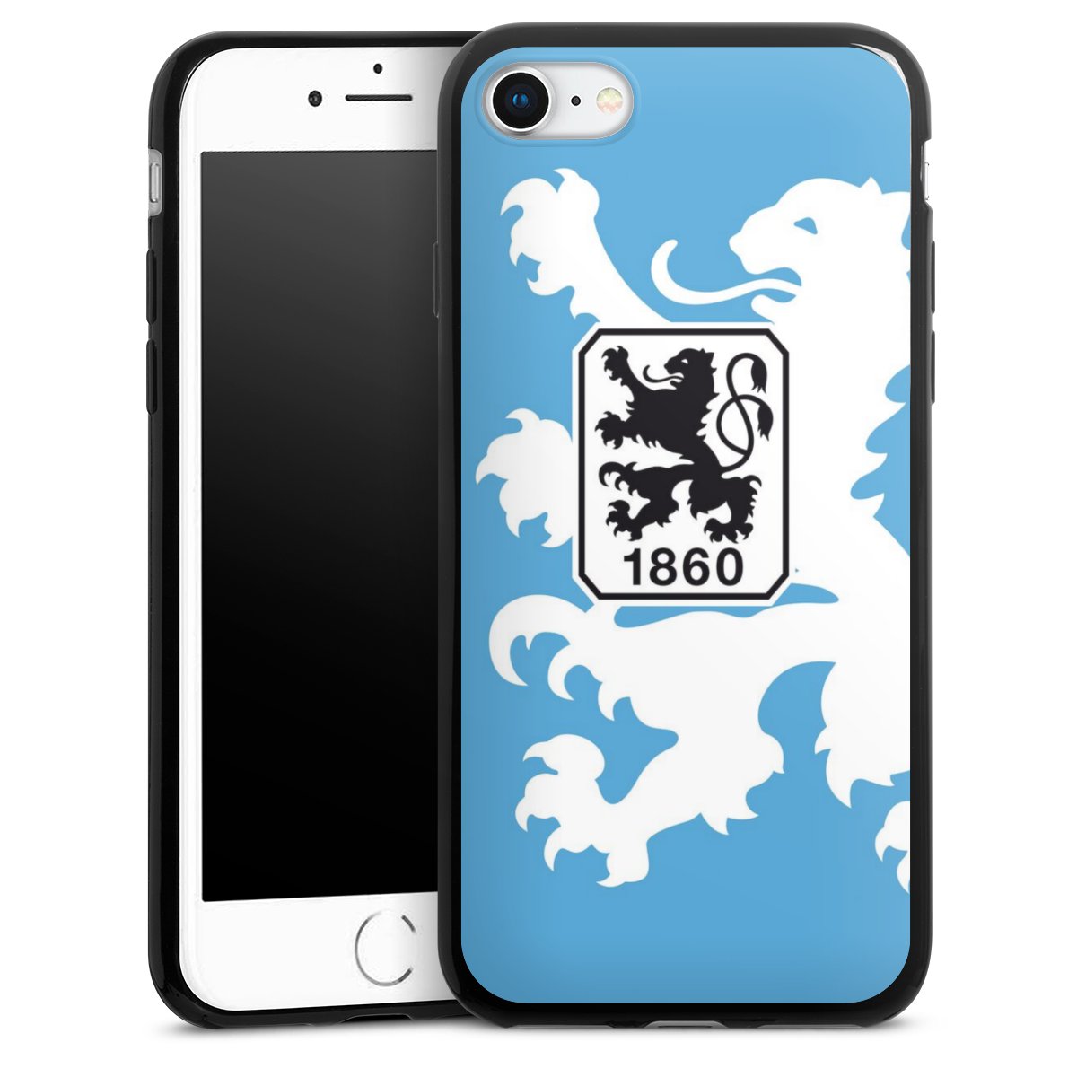 iPhone SE (2022) Handy Slim Case extra dünn Silikon Handyhülle schwarz Hülle Coat Of Arms Official Licensed Product Silikon Slim Case