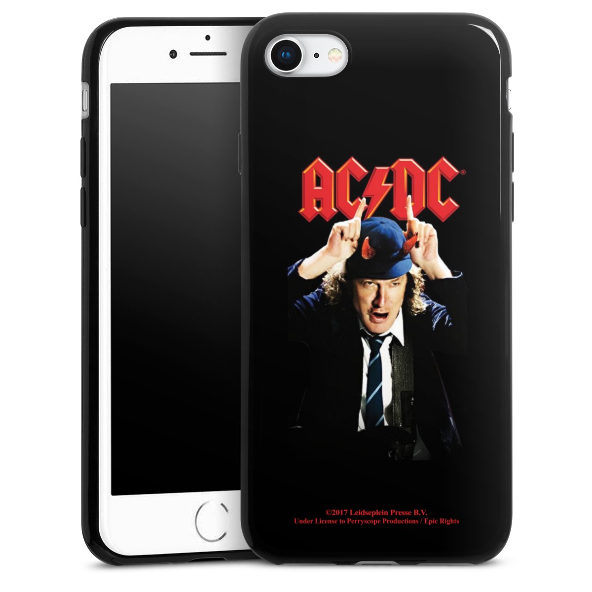 iPhone SE (2022) Handy Slim Case extra dünn Silikon Handyhülle schwarz Hülle Merchandise Acdc Riverplate Silikon Slim Case