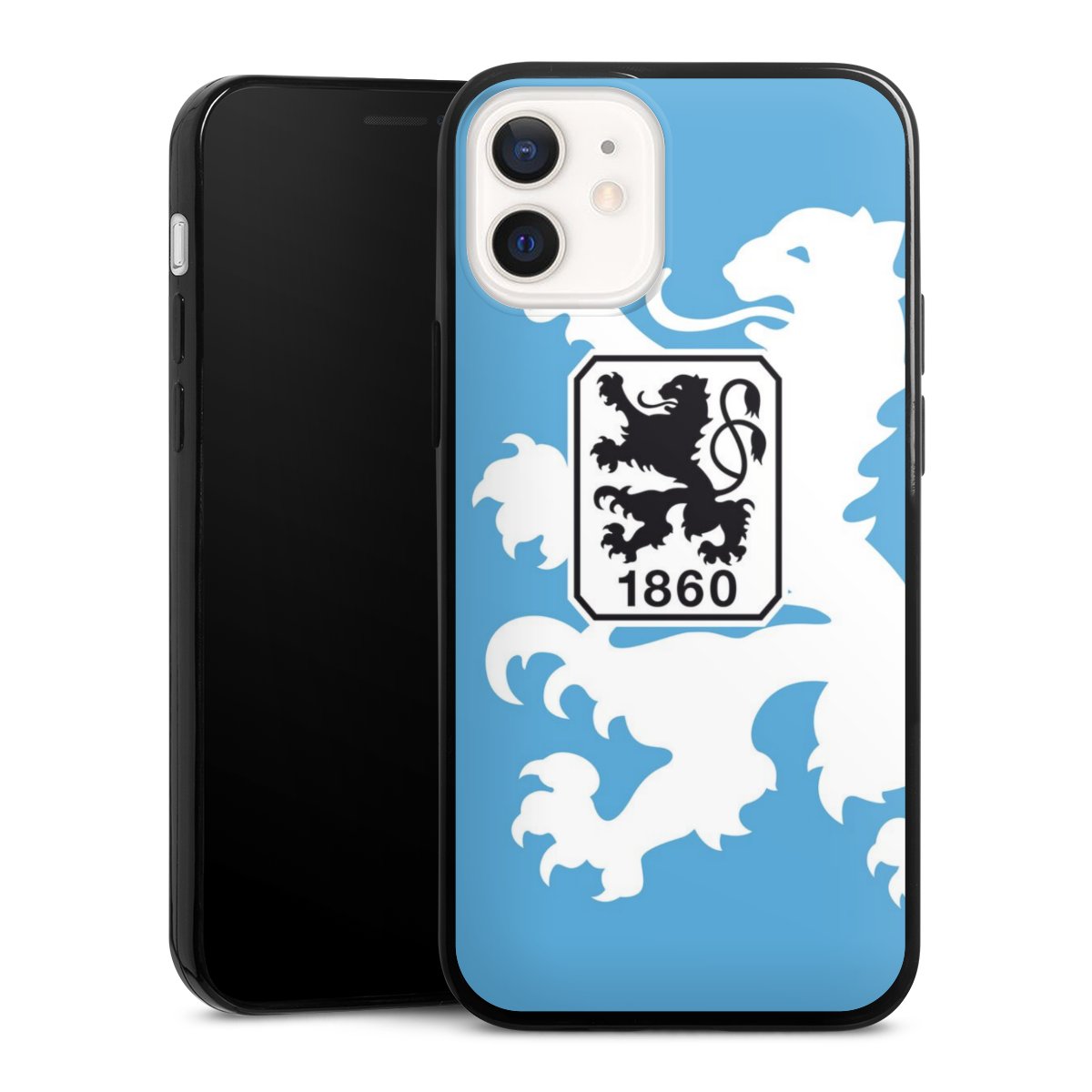 iPhone 12 mini Handy Slim Case extra dünn Silikon Handyhülle schwarz Hülle Coat Of Arms Official Licensed Product Silikon Slim Case