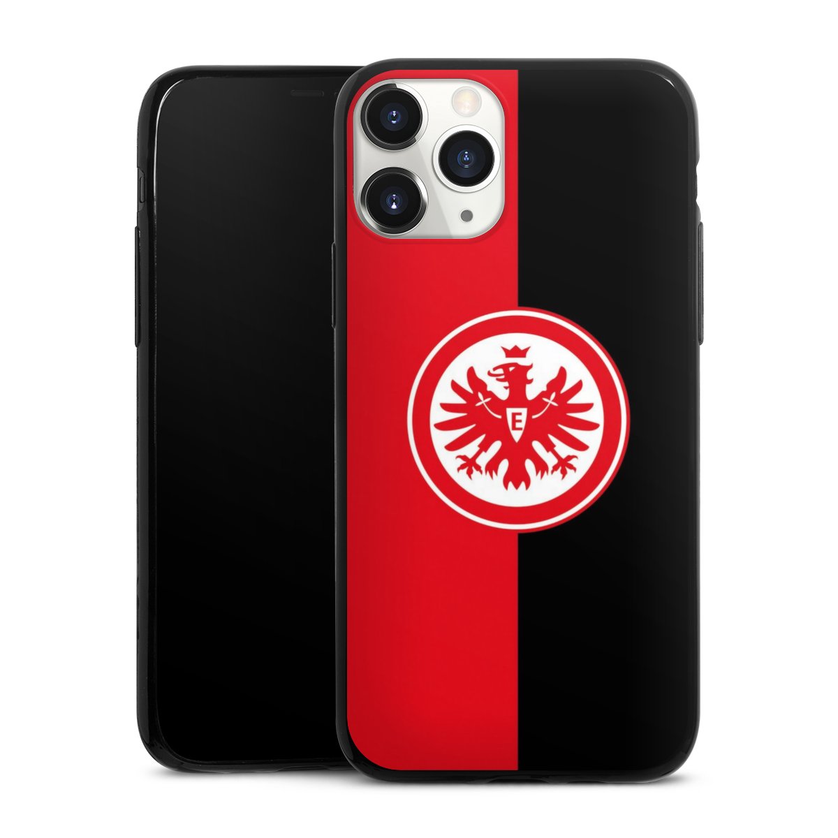 iPhone 11 Pro Handy Slim Case extra dünn Silikon Handyhülle schwarz Hülle Official Licensed Product Eintracht Frankfurt Sge Silikon Slim Case