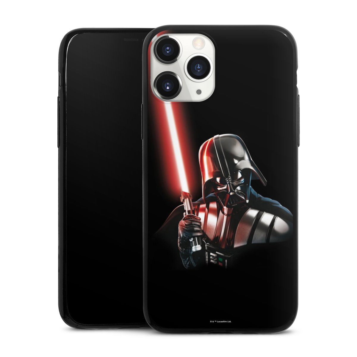 iPhone 11 Pro Handy Slim Case extra dünn Silikon Handyhülle schwarz Hülle Star Wars Merchandise Darth Vader Silikon Slim Case